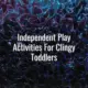 Independent play activities for clingy toddlers - independent play activities for toddlers
